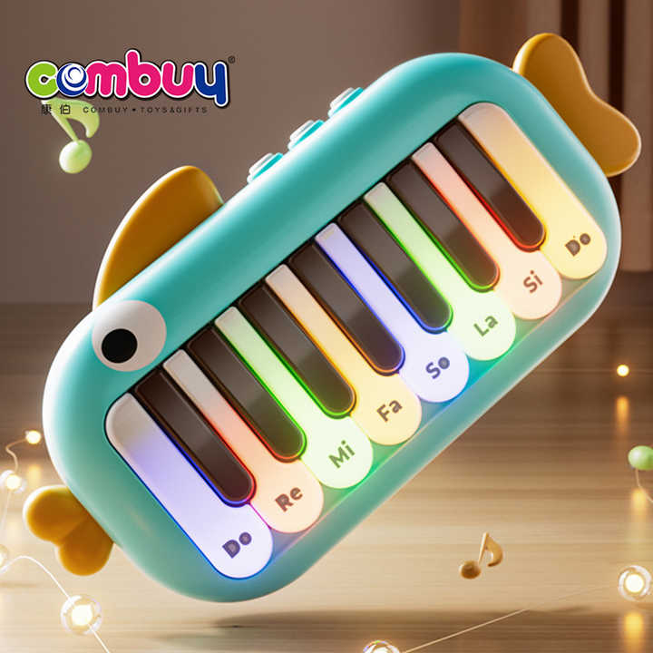 Cute Fish Music Instrument Kids Playing Little Electronic Piano Toy ...