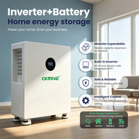 Système de stockage d'énergie solaire tout-en-un 10 kWh 51,2 V 5 kWh 25,6 V avec onduleur et batterie lithium LiFePO4 monophasé CKMINE Factory