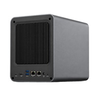 Stockage réseau NAS à 4 baies, jusqu'à 120 To, disques durs SATA 2,5/3,5 pouces, serveur de stockage cloud personnel pour la maison et les entreprises