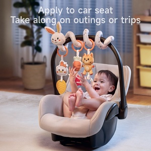 Tumama enfants lit <span class=keywords><strong>spirale</strong></span> hochets <span class=keywords><strong>jouet</strong></span> mignon lapin <span class=keywords><strong>poussette</strong></span> peluche ours suspendu hochet <span class=keywords><strong>jouet</strong></span> en peluche lapin activité bébé siège de voiture jouets - Product Image 3