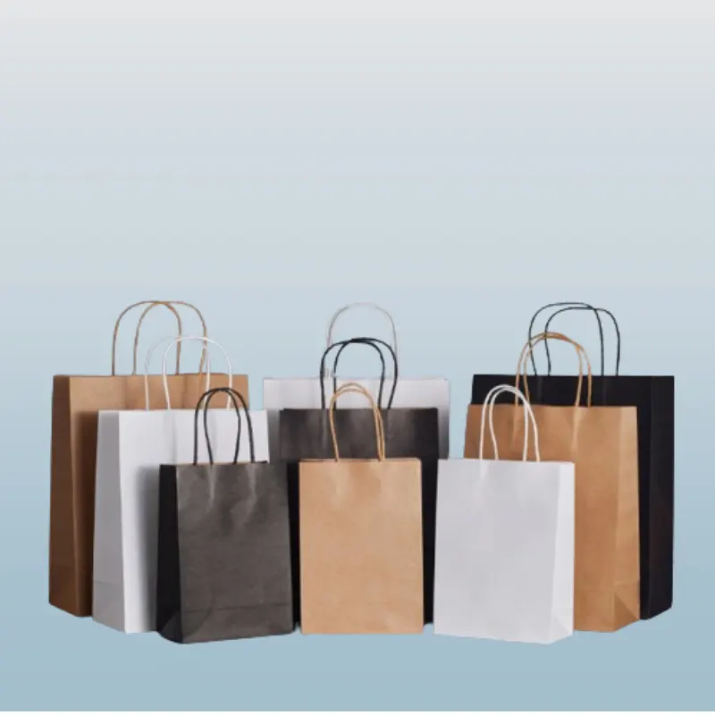 China supplier Customized made twists handle closeout shopping bags