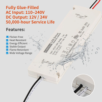 Alimentation LED à tension constante DC12V 48W, certifiée FCC UL, étanche IP54, type à découpage, pour éclairage de miroir de maquillage