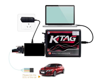 Programador de ECU Europeo KTAG V7.020 V2.25 PCB Rojo Sin Límite de Red