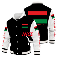 Blouson universitaire de baseball personnalisé avec motif drapeau des Bermudes, veste bomber pour les sorties quotidiennes, les rencontres de fans, les visites touristiques et les cadeaux commémoratifs