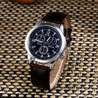 WJ-9915 Montres Homme Prix Abordable Bracelet en Cuir Mode Simple Montres-bracelets pour Homme Sport Verre Numérique Silicone Alliage Rond Mixte