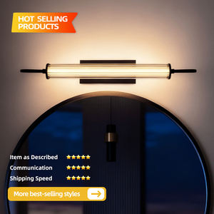 Modern Gold Minimalist <b>Led</b> <b>Mirror</b> Lamp For Bedroom Living Room Bathroom Hallway Indoor Wall Lighting - Product Image 2