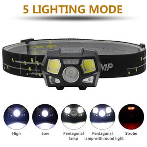 Mini phare LED XPE + COB LED capteur de mouvement lampe frontale puissant phare Led Rechargeable étanche lampe de poche frontale - Product Image 6