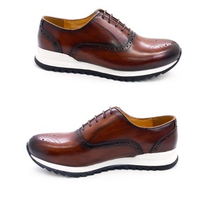 Zapatos de talla grande 38-47-Zapatos casuales de cuero con cordones para hombres-Zapatos de cuero genuino para hombres - Product Image 6