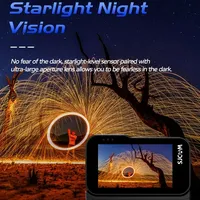 Cámara de Acción SJCAM SJ20 4K Ligera e Impermeable con Lente Dual F2.0/F1.3 y Campo de Visión de 154°, Estabilización HDR para Poca Luz, Portátil, Flexible con 8 Horas de Autonomía
