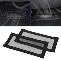 Kit d'accessoires intérieurs en nylon de luxe pour Tesla Model 3/Y (version rafraîchie) – Cache de protection en maille pour grille d'aération sous le siège