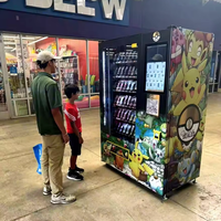 Distributeur automatique de cartes Pokémon avec système d'ascenseur, écran LCD tactile et surveillance à distance