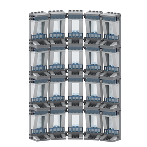 MOC1050 Iron Hero Hall of Armory Showcases DIY Building Blocks Creative Action Figures Visualizer Assemble Bricks Toys for Kids - Product Image 2