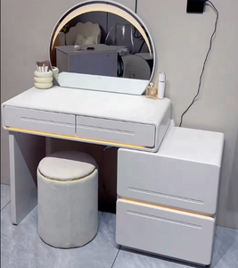 Juego de <span class=keywords><strong>tocador</strong></span> al por mayor de fábrica, <span class=keywords><strong>tocador</strong></span> de madera, <span class=keywords><strong>tocador</strong></span> blanco moderno, <span class=keywords><strong>silla</strong></span> de <span class=keywords><strong>tocador</strong></span> <span class=keywords><strong>para</strong></span> dormitorio, baño, características, estilo de Panel - Product Image 4