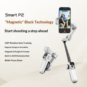 AOCHUAN P2 <span class=keywords><strong>Stabilisateur</strong></span> magnétique pour téléphone avec suivi IA, <span class=keywords><strong>stabilisateur</strong></span> 3 axes pour caméra d'action, diffusion en direct sur YouTube, télécommande sans fil - Product Image 2