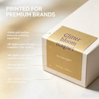 Autocollant transparent en vinyle imperméable pour cosmétiques et shampoings, avec logo, en rouleau, doré à chaud, pour bouteilles en verre de 3 ml, personnalisé