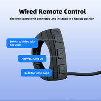 Caméra DVR pour moto avec support magnétique, Android 14, 4G SIM, écran 6 pouces 1440*720, double caméra pour la navigation moto