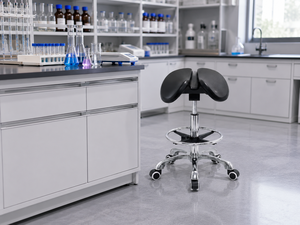 Silla Giratoria de Laboratorio Escolar, Taburete de Laboratorio Ajustable para Aula de Ciencias - Product Image 3
