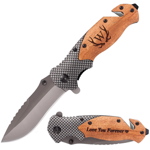 Cuchillo de Bolsillo Personalizado para Padrinos de Boda, Regalos de San Valentín para Hombres, Cuchillos de Bolsillo Grabados Personalizados - Product Image 2