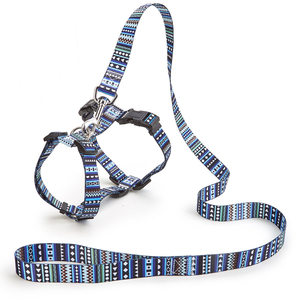 Arnés Ajustable para Perro con Patrón Geométrico de Nailon y Cierre de Hebilla, Estilo Moderno para Perros - Product Image 6