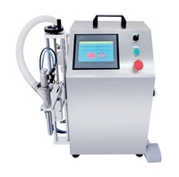 Machine de remplissage de liquides pneumatique semi-automatique pour applications chimiques, boissons, cosmétiques, alimentaires, haute précision