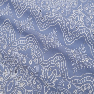Tissu brodé plat ajouré en coton peigné 100% doux, style vintage populaire Ins TikTok, pour chemisiers et robes de bébé - Product Image 4