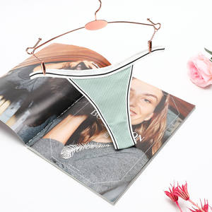 Ladies Sexy Underwear Women's Cotton Panties Stretch <b>T</b>-back Tangas Low Rise G-<b>String</b> Thongs for Women - Product Image 4