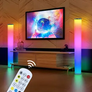 1.5 m chơi game đèn phòng khách môi trường xung quanh ánh sáng tâm trạng RGB trang trí nội thất đêm Đèn đứng LED góc sàn đèn cho thả vận chuyển