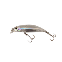 Leurre Minnow 60MM 8.1G avec revêtement laser, appât de pêche artificiel, hameçons triples, pour achigan, truite, perche, matériel de pêche en vrac, fourniture d'usine