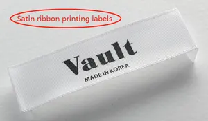 Custom Woven Printing Label Custom Satin Neck Fabric Labels Logo Printing Custom Manufacturer Garment Labels For Clothing/.