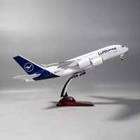 Modèle d'avion OEM Airbus A380 Lufthansa, type ouvert, taille 46 cm, cadeau d'affaires, échelle 1/160 A380 Lufthansa