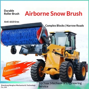 Cepillo Rodante para Quitar Nieve Montado en Vehículo, Equipo de Limpieza y Remoción de Nieve para Carreteras, Removible con Nieve - Product Image 1