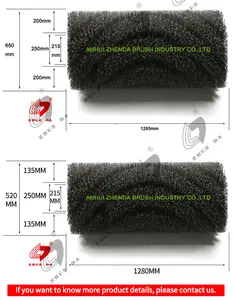 Zhenda Dulevo 5000/6000 Bàn Chải Quét Dọn Chính Hình Trụ