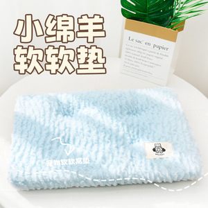 Soft Lamb Cushion Pet Sleeping <b>Mat</b> Rectangle Thickened Winter Warmth For <b>Cats</b> And Dogs Hand Wash Polyester Fiber - Product Image 1