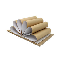 Vente en gros de haute qualité 210gsm 250gsm 300gsm revêtement kraft blanc emballage test revêtement papier artisanal enduit papier pape supérieur blanc