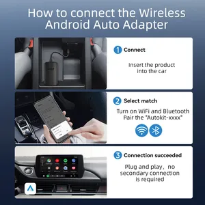 Fábrica de Adaptadores Inalámbricos <span class=keywords><strong>Carlinkit</strong></span> <span class=keywords><strong>A2A</strong></span> para Android Auto, Convierte Android con Cable a Inalámbrico, Producto de Electrónica para Automóviles - Product Image 5