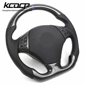 Volant sport en cuir et fibre de carbone personnalisé pour <span class=keywords><strong>BMW</strong></span> E87 E82 E84 E90 E92 E93 M3 E70 E71 - Product Image 1