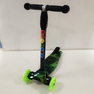 Patinete para niños de 3 años en adelante, altura ajustable, ligero, verde - Product Image 2