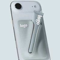 Étui de téléphone portable en silicone magnétique avec porte-rouge à lèvres et porte-baume à lèvres