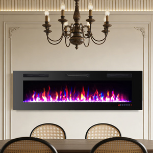 <span class=keywords><strong>Chimenea</strong></span> Eléctrica Moderna con Llama de 13 Colores, Calentador Eléctrico con Calefacción para Decoración del Hogar - Product Image 1