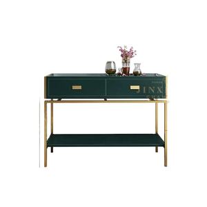 Zhanfoshan — table <span class=keywords><strong>console</strong></span> moderne avec finition miroir, modèle en bois, espace en acier inoxydable, pas cher - Product Image 1