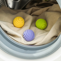 Boules de séchage en plastique pour la maison, boules de lavage en silicone souple, boules de lavage pour vêtements, vente en gros
