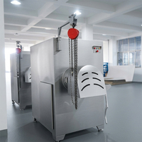 Nouvelle machine à hacher la viande électrique industrielle HUAGANG JR120, robuste, en acier inoxydable 304, haute capacité