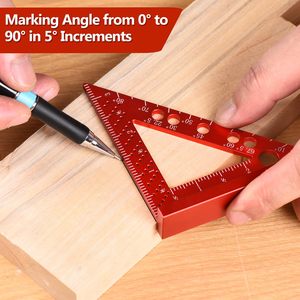 Woodworking Precision Multi-Angle Measure Ruler <strong>Carpenter</strong> Square Pocket <strong>Tool</strong> with Marking Laser Fixed Angle Pin 3.5" Square <strong>Tool</strong> - Product Image 4