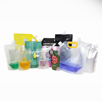 Pochette personnalisée 5L 10L 15L 20L eau pour boisson vin bière jus de fruit pochette à bec liquide sac pliable en plastique pour eau potable