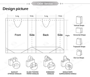 Sac <span class=keywords><strong>en</strong></span> papier promotionnel de luxe personnalisé avec logo coloré, poignée <span class=keywords><strong>en</strong></span> ruban, pour vêtements et chaussures - Product Image 6