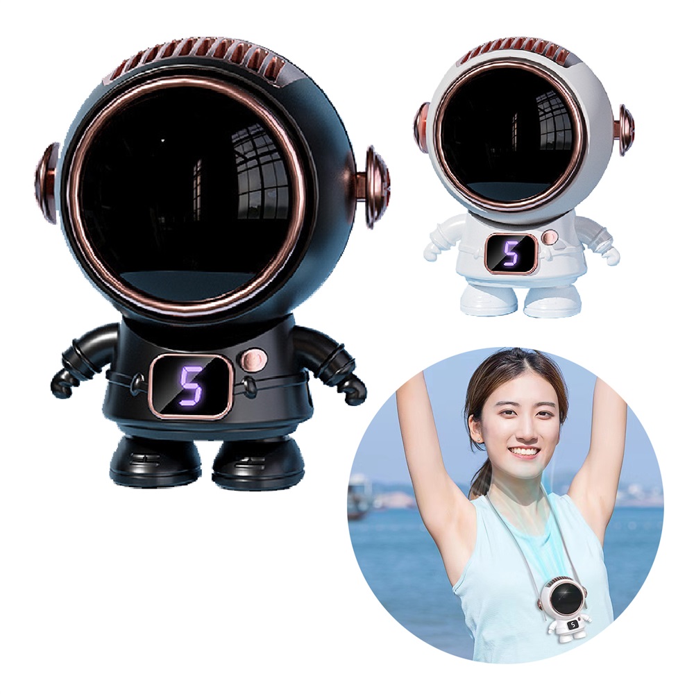 Ventilador de cuello personalizado sin aspas para astronauta, portátil, regalo corporativo