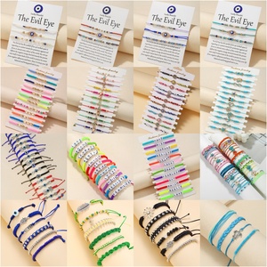 New Fashion Jewelry Colorful Handmade Woven Bracelet Thread Wrap Simple Rope Braided Bracelet Friendship Bracelets - Product Image 5