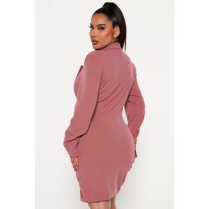 Nuevo Diseño, Estilo Personalizado, Blazer Formal de Manga Larga, Cuello en V Bajo, Bolsillos Falsos, Traje de Negocios para Mujer - Product Image 4