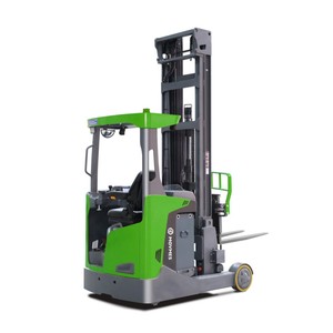 Chariot élévateur <span class=keywords><strong>à</strong></span> mât quadruple MOVMES 2.0-3.0 tonnes, portée 9m-12m, avec déplaceur latéral hydraulique et batterie lithium-ion, <span class=keywords><strong>pour</strong></span> rayonnages hauts - Product Image 4