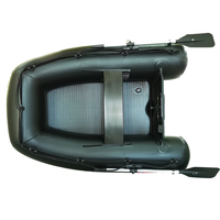 Bateau de Pêche FRESSUN pour 2 Personnes, Petit Bateau Gonflable avec Moteur, Mini Bateau de Sauvetage Rapide Sportif